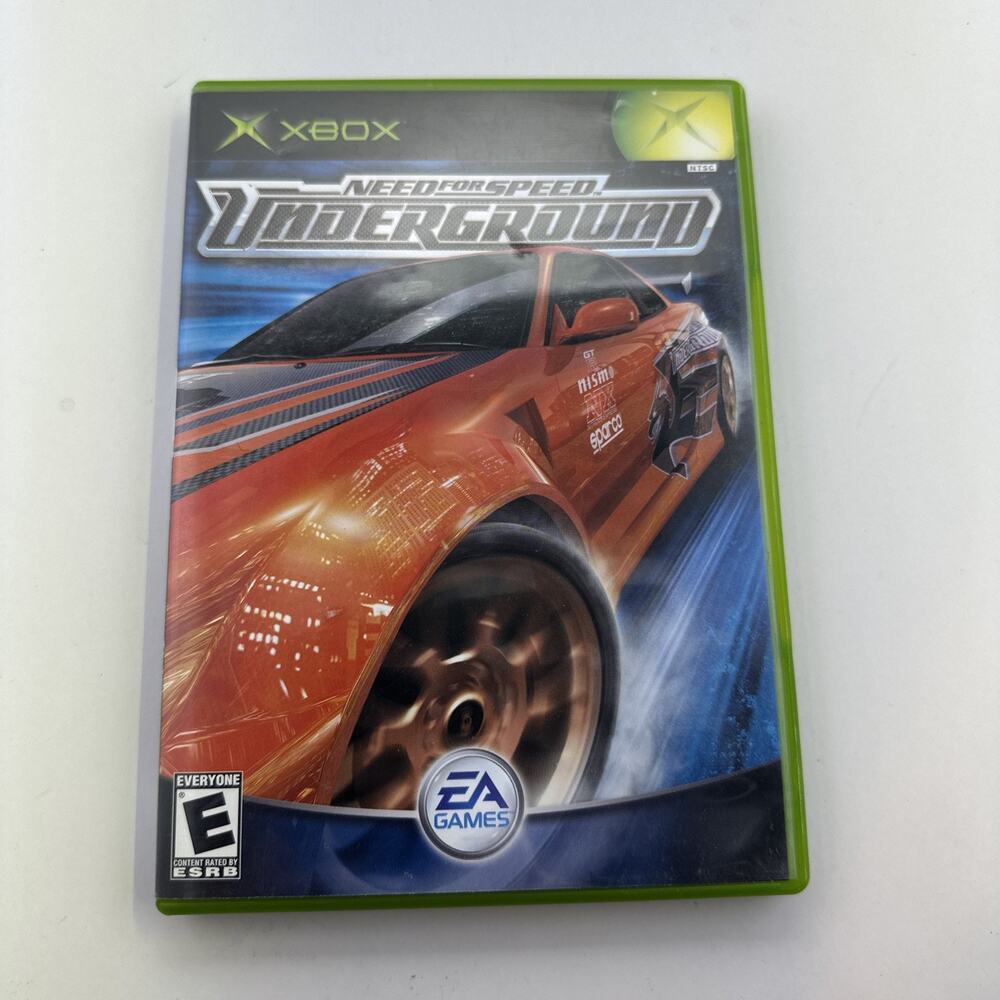 Need for Speed: Underground Black Label Microsoft Xbox Game Complete With Manual